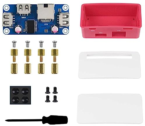 Ethernet/USB-Hub-Box für Null/Zero für W/Zero Wh Eth/USB-Hub-Hut (B) innen mit 1 x RJ45-Anschluss, 3 x USB. 2.