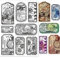 GLOBLELAND Vintage Etiket Transparente Silikonstempel Steampunk Label Klare Stamps Journal Tags Silikonstempel Für Kartengestaltung DIY Prägung Journaling