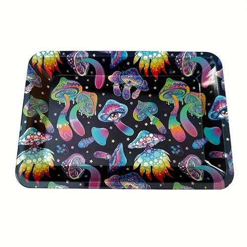 Vassoio per rollare in Metallo Premium: Grande, con Bordi Arrotondati e Chiusura Sicura, Ideale per Gli Accessori - 18 cm x 12,5 cm