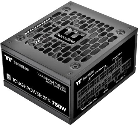 Thermaltake Toughpower SFX PS-STP-0750FNFAPU-1 Standard 80Plus Platinum ATX 3.1 750W Power Supply 300W Connector 12V-2x6 Fully Modular 90mm FDB Fan