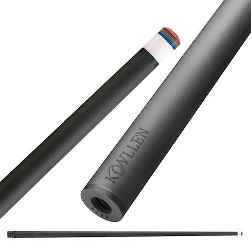 KONLLEN Karambol-Queue, Einzelschaft, Kissen, Karbonfaser-Schaft, Billard, 12 mm, Uni-Loc, Radial, 3/8 x 8 Gelenk