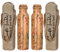 Craft Trade Trinkwasserflasche Kupfer Trinkflasche Rein Blumen Flasche Wasserflasche mit Deckel und Tragetasche 34oz/1000 ml Auslaufsicheres Ayurveda Kupferflasche für Büro und Yoga- 2