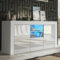 Creative Furniture Sideboard 145cm White Modern Stand Gloss Doors Free LED