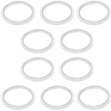 EMSea 10 Stück Silikon O-Ring Dichtung Innendurchmesser 32 Mm Außendurchmesser 38 Mm Waschbeckenstöpsel Gummidichtung Geeignet für Den Abflussstöpsel von Push-Type Pop-Up Waschbecken für Badezimmer