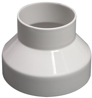 CUEMOON Abluftschlauch Adapter, Reduzierstück 150mm auf 100mm, Reduzierstück aus ABS für Lüftungssystem Lüftung Rundrohr Ventilation Lüftungskanal