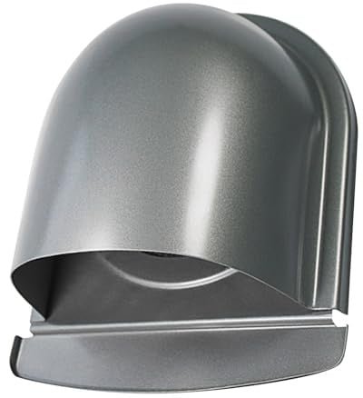 WGFOIP Trockner-Entlüftungsabdeckung, Edelstahl-Ablufthaube, Wetterfest, Rund, Lüftungsgrill, Dunstabzugshaube, Abluftrohr-Abdeckung für Zuhause (100 mm U-förmig)
