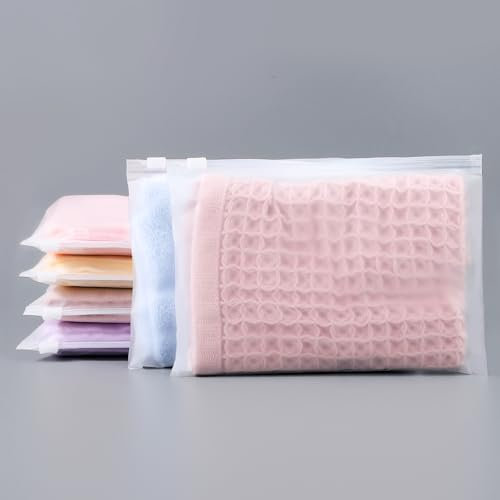 Svaldo Organizador Maleta Viaje, 50 Piezas 20 * 14cm Bolsas Ropa Viaje, Bolsas Zip Pequeñas, Bolsa Transparente Esmeriladas para Papelería, Travel Essentials (Sin Orificios de Ventilación)