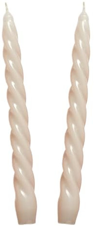 Auswahl Farbe + Menge - Spiralkerze Spitzkerze Stabkerze Renaissancekerze Tafelkerze Leuchterkerze ca. Ø 22 x 220 mm gedreht hier: 2 Kerzen grau (matt)