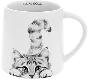 Pavilion Gift Company - Feline Good - Dog - 17 Oz Coffee Mug Tea Cup Kitty Kitten Cat