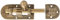 Vintage Messing Türriegel, Antike Tür, Fensterriegel, Schnalle, Schiebeschloss, Hardware-Beschläge für Tore, Holztüren, Bronze, 10 X 3 Cm, 125 G