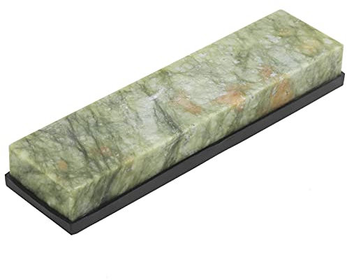 Messerschärfstein - 10000 Grit Wetzstein Schärfgerät, Abziehstein Schleifstein mit rutschfestem Silikonhalte, Whetstone Sharpening Stone