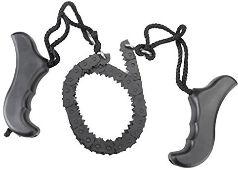 Sierra de alambre de acero rápida para exteriores, camping, supervivencia, caza, sierra de cadena manual