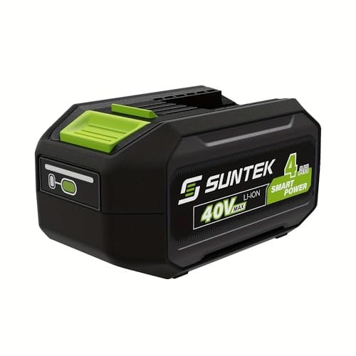 SUNTEK 40V Lithium-Ionen-Akkupack, Ersatz-40V-Batterie für elektrische Gartengeräte (4,0Ah) – ohne Ladegerät