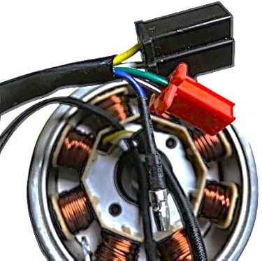 Lichtmaschine 45km/h EURO 4 Zündung Polrad Stator 139QMA/B GY6 50cc Roller Znen Benzhou Easy Cruiser Burnout Alpha Motors Firenze Casabike Torino Lexmoto Valencia Techno Classic Gt Union Nova