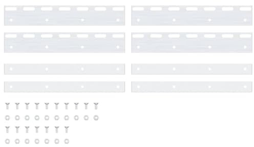 Klemmleisten 4 STK. Silbern 28 cm Edelstahl - Fensterfolie Halterung, langlebig & rostfrei - Perfekt für Moderne Fensterdekoration