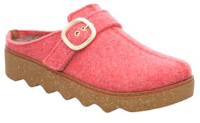 Rohde Damen Pantoffel Softfilz Hausschuh mit Plateau und Schnalle Foggia-D 6117