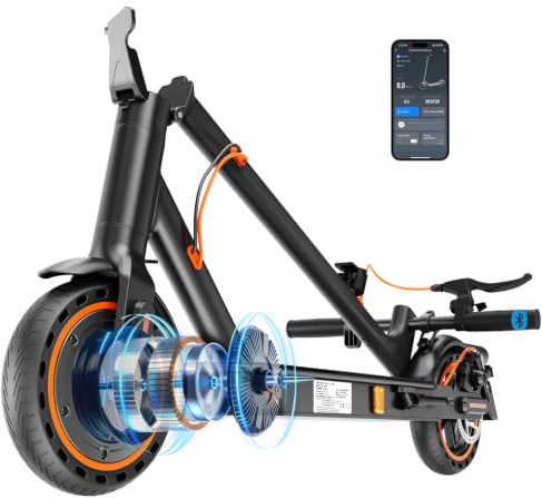 SEEMAR E-Scooter mit ABE Straßenzulassung, 350W, 20 km/h, 35 km, mit App | Faltbarer E-Roller mit Smart App, 8,5 Wabenreifen, duales Bremssystem (E-ABS & Scheibenbremse) & LCD-Display
