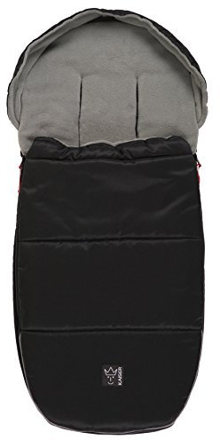Kaiser 6571525 Louis Thermo Fleece Fußsack, schwarz