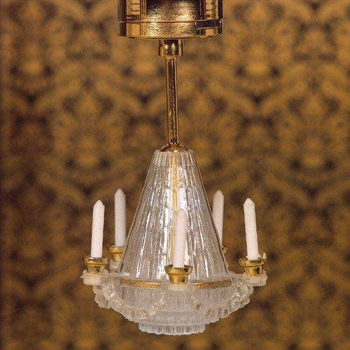 The Dolls House Emporium Battery-Powered Chandelier Light n/a Scale