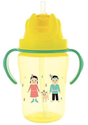 Dodie - Tasse paille +18 mois 350ml JAUNE