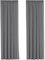 H.Versailtex Blackout Curtains 2 Panels Set Thermal Insulated Window Treatment Solid Pencil Pleat Darkening Curtain for Living Room Bedroom with Two Free Tiebacks - Frost Grey, 66 Width x 90 Drop