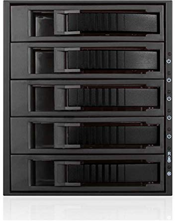 i-Star BPU-350HD-BLACK 3X 5.25 to 5X 3.5 2.5 12Gb/s HDD SSD Hot-swap Rack