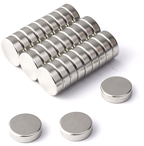 BTLIN Neodym Magnete Klein, Starke Mini Rund Magnete, geeignet für Kühlschrank, Whiteboard, Magnettafel, Pinnwand, Tafel, 8mm x 2mm (60 Stück)