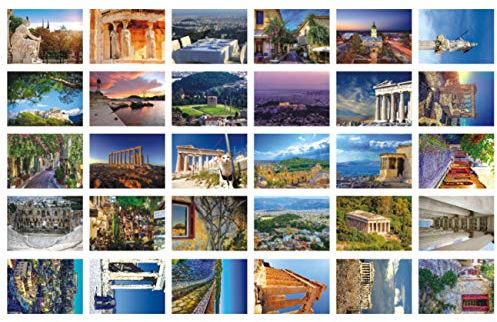 HOSTEESSCHOICE Reise-Postkarten, Set mit 30 Postkarten, verschiedene Motive aus der ganzen Welt, berühmte Reiseseiten, verschiedene Postkarten, Großpackung, 10,2 x 15,2 cm