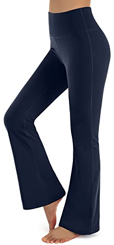 Promover Yoga Hose Damen Hohe Taille Bootcut Sporthose Strecken Activewear Hose Trainieren Bootleg Schlaghose Fitness Yogahose Flare Hose Aktive Freizeit Jazzpants