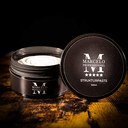 MarceloStrukturpaste 100 ml Haarwachs Haarstyling MattsBietet geschmeidige Kontrolle und verleiht sowohl Halt als auch Struktur. Für hervorragende Definition mit einem natürlichen Finish