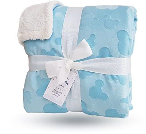 Babydecke Mickey Mouse blau