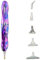 AioTio 5D Diamond Painting Stylo Résine Diamant Peinture Stylo Broderie Peinture Outils avec 6 Forets Remplaçables pour Diamant Peinture Broderie et Nail Art(Bleu Violet)