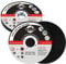 TOOLSTREX Angle Grinder Discs 10-Piece, Strong and Durable, Ultra -Thin Metal Cutting Discs for Fast & Precise Cutting of Steel, Iron, Aluminum, & Ferrous Metals - 115mm x 1.2mm