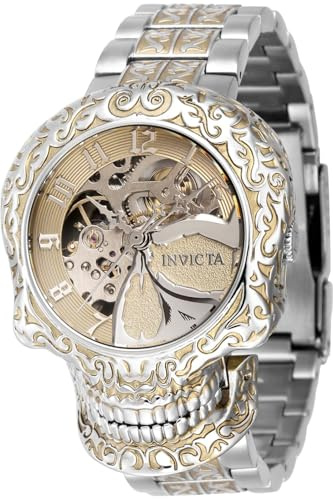 Invicta Artist 42297 Uhr - Wasserdicht - Analog - Automatikuhr - Edelstahl mit goldenen zifferblat - 43mm