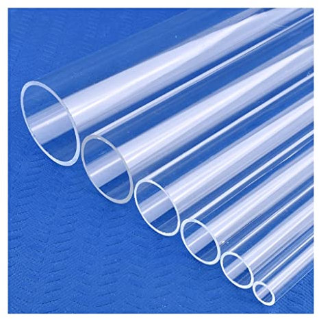 EVANEM Tubo Acrilico Trasparente da 1 Pz, for Acquario Acquario Forniture Idroponica Irrigazione Tubo Trasparente Lungo 20/33/50cm (Color : Outer Dia 40mm, Size : 1Pc 50cm Length)