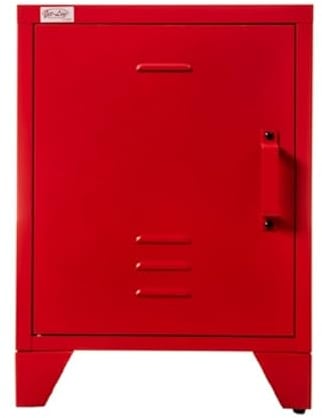 Jet-Line | Aktenschrank | Büroschrank | Metall | Schrank | Industriedesign | Büro | Homeoffice | Industrieschrank | Büroschrank | Metallschrank | MINSKOW | Spind | rot | 40x40x55 cm