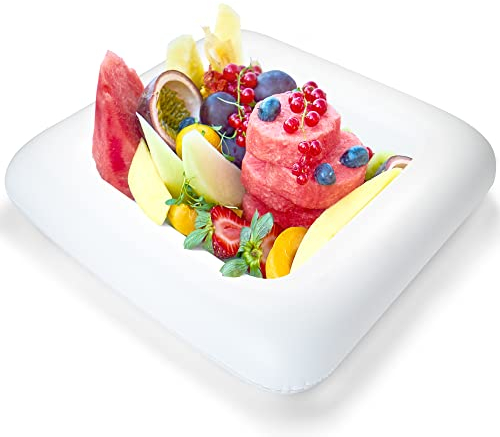 Novelty Place Aufblasbare Buffetbar zum Servieren von EIS – Tablett für Salate, Speisen und Getränke für Partys, Picknicks und Camping (1 Stück)