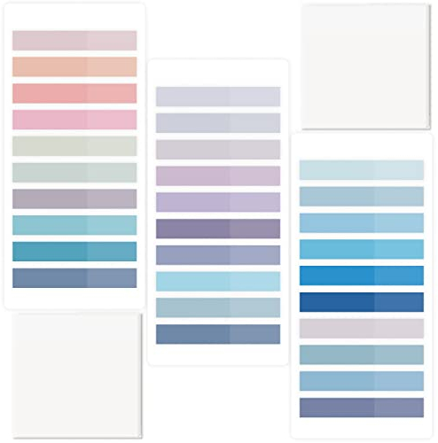 700 Stück Haftstreifen Plastik,Transparente Haftnotizen Page,Morandi Sticky Notes,Selbstklebende Haftmarker,Klebezettel Klein,Tabs Index Tabs Pagemarker,Klebemarkierungen