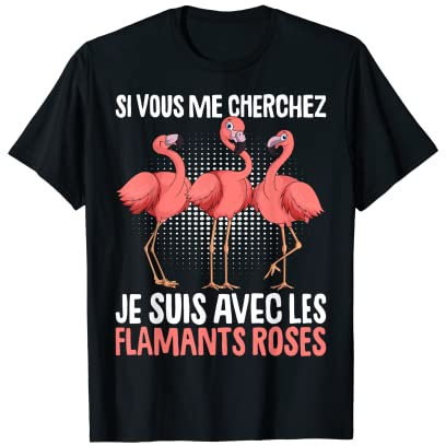 Flamant Rose Femme Enfant Fille T-Shirt