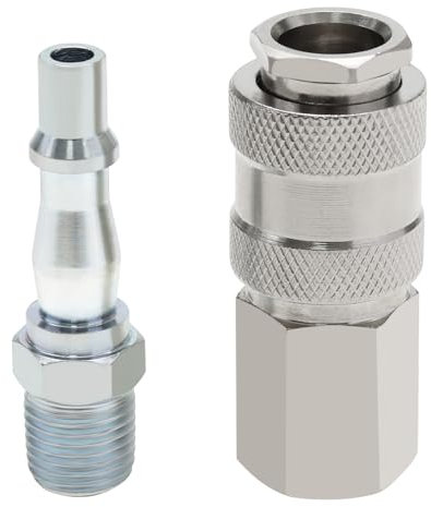 YINETTECH Dégagement Rapide Mâle PCL Dégagement Rapide Euro Femelle avec Raccords à Dégagement Rapide à Filetage 1/4 de Pouce pour Compresseurs d'air