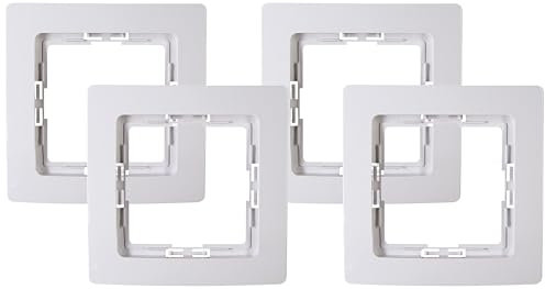 Kopp 1-fach Rahmen Paris, arktis, 308402063, Arktis-weiß (Packung mit 4)