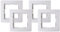 Kopp 1-fach Rahmen Paris, arktis, 308402063, Arktis-weiß (Packung mit 4)