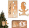 Amebleak Wichteltür Zubehör 2 Stück Wichtelschablone Fußabdrücke Wichtel Zubehör Weihnachten Wichtel Schablone Weihnachtswichtel Wichtelhaus Wichteltüre Zubehör Holz Fußabdruck Schablonen (2 Stück)
