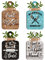 PH PandaHall 4 Letreros de Madera para Decoración de Pared de Cocina, Tabla de Cortar, Bandeja Escalonada Con Cuerda de Cáñamo, Arte Rústico para Colgar en el Hogar