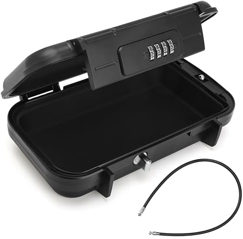 Belle Vous Tragbarer Mini Safe mit 4-stelligem Code - Mini Tresor für Sicherheit und Diebstahlschutz - Wasserdicht - Strandsafe - Safe Box - Reisesafe - Zuhause, Büro, unterwegs