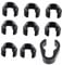 OFFSCH 10Pcs Microphone Stand Clips Mic Cable Holders for Organizing and Storing Cables for Home and Studio Use Mic Accessories
