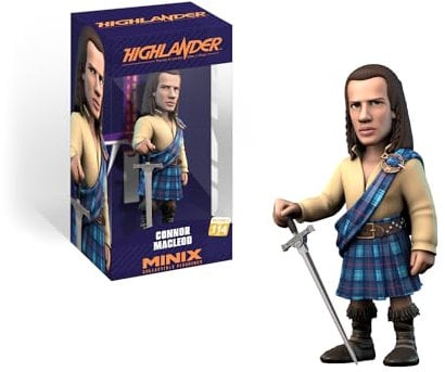 MINIX Bandai Connor Macleod Model | Collectable Connor Figure From the Highlander Film | Bandai Highlander Toys Range | Collect Your Favourite Figures From The Movie | Highlander Merchandise