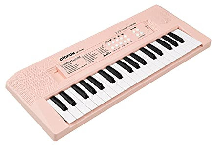 SHUAIGUO-1 Electronic Piano with Mini Keyboard 37-Key Electronic Keyboard Piano Children' s Piano Pink
