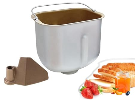 Kopinma Bread Barrel Liner Mixer with Bread Maker Paddle, Baking Pan for Breadmaker, Household Bread Bucket Bread Machine, Baking Barrel Bread Machine Tray, Bread Machine Accessories