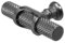 Decoranddecor Amelia - Knurled Cabinet Handles | Aluminium T-Bar Kitchen Cupboard Handles | Furniture Knobs | 70mm Knob, Polished Nickel Black
